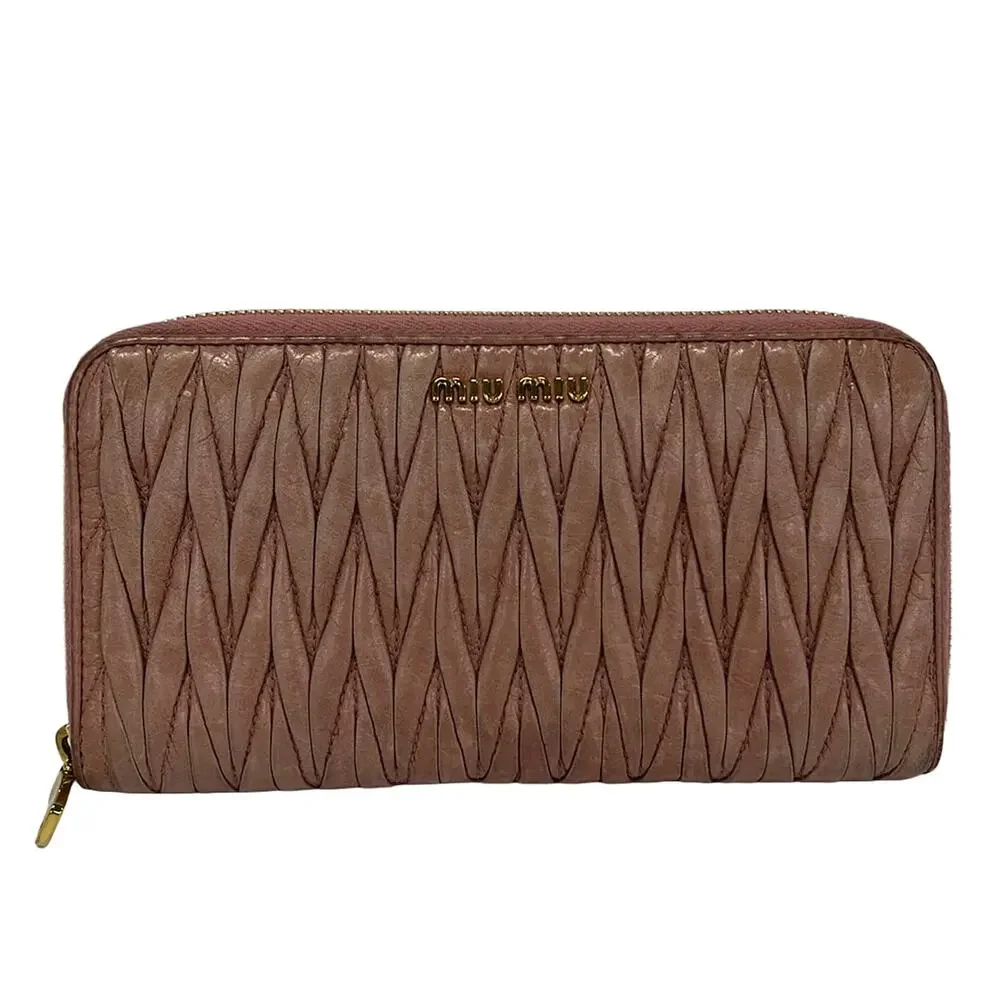 Miu Miu Matelasse Long Wallet
